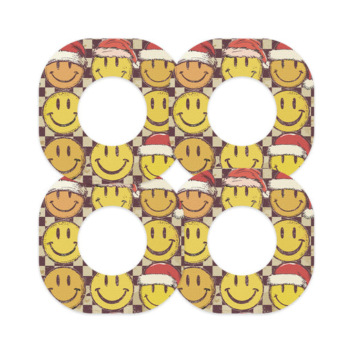 Peelz Merry Mischief Dexcom G7 and Stelo Patch Tape - Pump Peelz Patch Medical Tape White Smoke 12-Pack (Set of 12 Patches),4-Pack (Set of 4 Patches),1-Single (1 Single Patch)