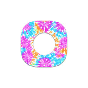 Peelz Neon Tie Dye Dexcom G7 and Stelo Patch Tape - Pump Peelz Patch Medical Tape White Smoke 12-Pack (Set of 12 Patches),4-Pack (Set of 4 Patches),1-Single (1 Single Patch)