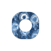 Peelz Monochrome Blue Tie Dye Dexcom G7 and Stelo Patch Tape - Pump Peelz Patch Medical Tape White Smoke 12-Pack (Set of 12 Patches),4-Pack (Set of 4 Patches),1-Single (1 Single Patch)