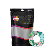 Peelz Festive Forest Dexcom G7 and Stelo Patch Tape - Pump Peelz Patch Medical Tape White Smoke 12-Pack (Set of 12 Patches),4-Pack (Set of 4 Patches),1-Single (1 Single Patch)