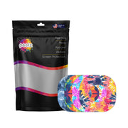 Peelz Tie Dye Variety Pack Dexcom G7 and Stelo Patch Tape - Pump Peelz Patch Medical Tape White Smoke 12-Pack (Set of 12 Patches),4-Pack (Set of 4 Patches)