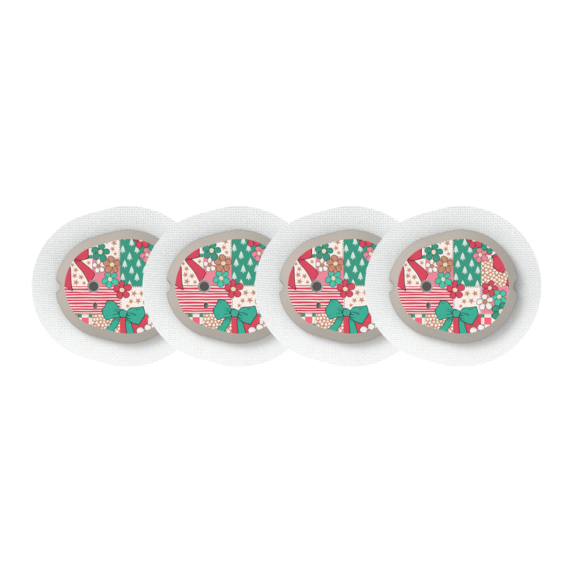 Peelz Merry Coquette Dexcom G7 and Stelo Transmitter Sticker - Pump Peelz Peelz/Stickers White Smoke 4-pack (Set of 4 Stickers)