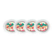 Peelz Retro Noel Dexcom G7 and Stelo Transmitter Sticker - Pump Peelz Peelz/Stickers White Smoke 4-pack (Set of 4 Stickers)