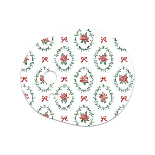 Peelz Poinsettia Parade Dexcom G7 and Stelo Transmitter Sticker - Pump Peelz Peelz/Stickers White Smoke 4-pack (Set of 4 Stickers)