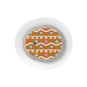 Peelz Gingerbread Sticker Designed for the DEXCOM G7 and Stelo Transmitter Peelz/Stickers White Smoke 4-pack (Set of 4 Stickers)
