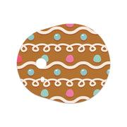 Peelz Gingerbread Sticker Designed for the DEXCOM G7 and Stelo Transmitter Peelz/Stickers White Smoke 4-pack (Set of 4 Stickers)