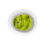 Peelz Green Fur Sticker Designed for the DEXCOM G7 and Stelo Transmitter Peelz/Stickers White Smoke 4-pack (Set of 4 Stickers)