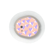 Peelz Lavender Love Sticker Designed for the DEXCOM G7 and Stelo Transmitter Peelz/Stickers White Smoke 4-pack (Set of 4 Stickers)
