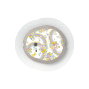 Peelz Rainbow Blooms Sticker Designed for the DEXCOM G7 and Stelo Transmitter Peelz/Stickers White Smoke 4-pack (Set of 4 Stickers)