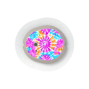 Peelz Neon Tie Dye Sticker Designed for the DEXCOM G7 and Stelo Transmitter Peelz/Stickers White Smoke 4-pack (Set of 4 Stickers)