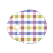 Peelz Spring Plaid Sticker Designed for the DEXCOM G7 and Stelo Transmitter Peelz/Stickers White Smoke 4-pack (Set of 4 Stickers)