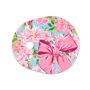 Peelz Blossom Bows Sticker Designed for the DEXCOM G7 and Stelo Transmitter Peelz/Stickers White Smoke 4-pack (Set of 4 Stickers)