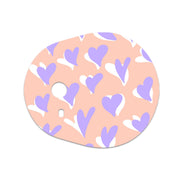 Peelz Lavender Love Sticker Designed for the DEXCOM G7 and Stelo Transmitter Peelz/Stickers White Smoke 4-pack (Set of 4 Stickers)