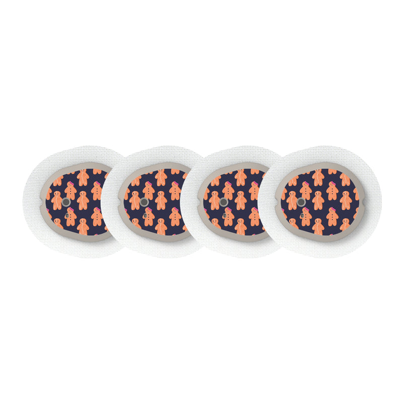 Peelz Zombie Cookies Dexcom G7 and Stelo Transmitter Sticker - Pump Peelz Peelz/Stickers White Smoke 4-pack (Set of 4 Stickers)