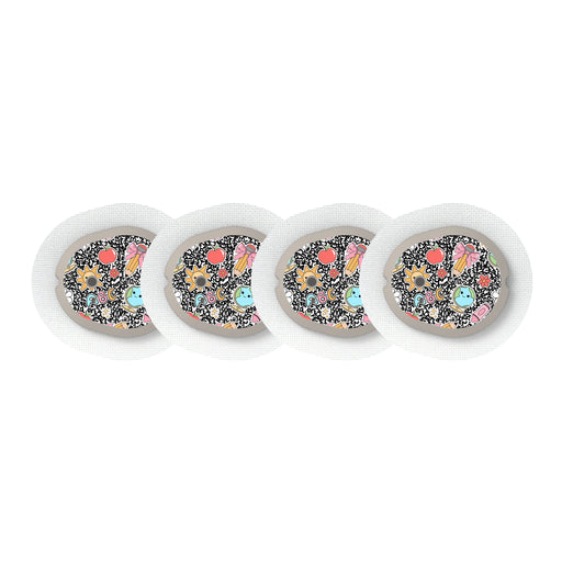 Peelz Cute Class Dexcom G7 and Stelo Transmitter Sticker - Pump Peelz Peelz/Stickers White Smoke 4-pack (Set of 4 Stickers)