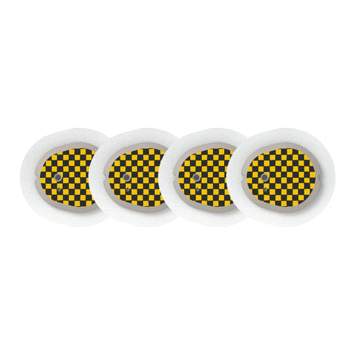 Peelz Charlie Check Dexcom G7 and Stelo Transmitter Sticker - Pump Peelz Peelz/Stickers White Smoke 4-pack (Set of 4 Stickers)