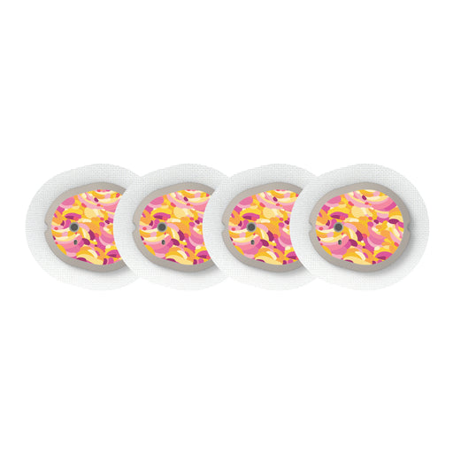 Peelz Jelly Swirl Dexcom G7 and Stelo Transmitter Sticker - Pump Peelz Peelz/Stickers White Smoke 4-pack (Set of 4 Stickers)