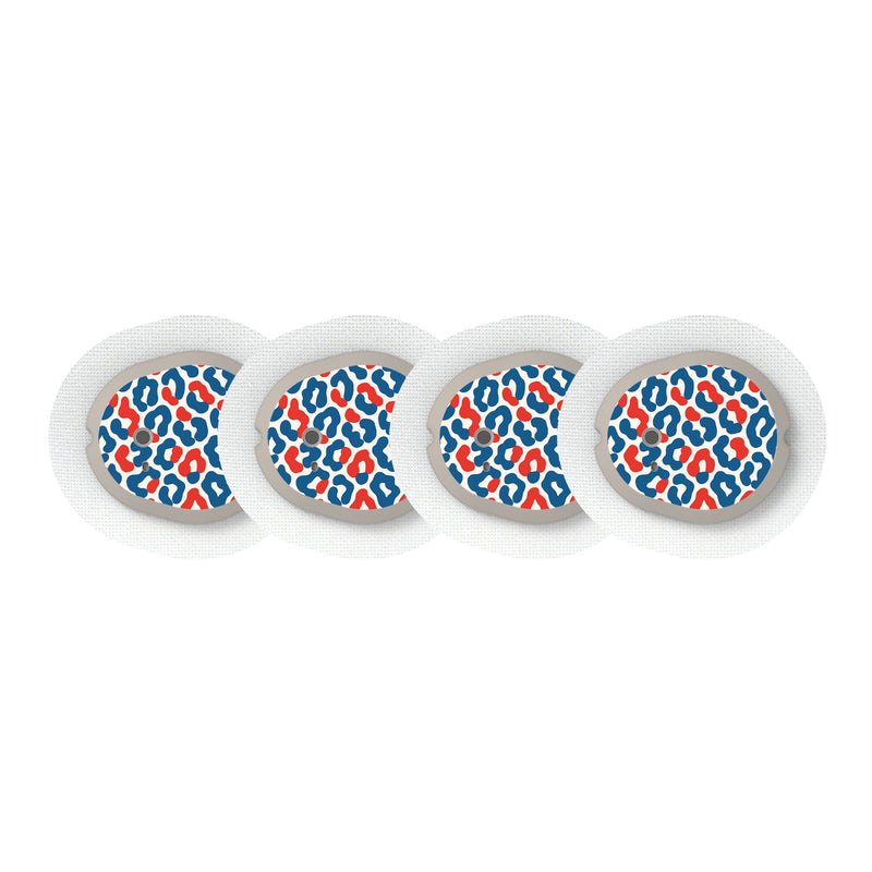 Peelz Freedom Fur Dexcom G7 and Stelo Transmitter Sticker - Pump Peelz Peelz/Stickers White Smoke 4-pack (Set of 4 Stickers)