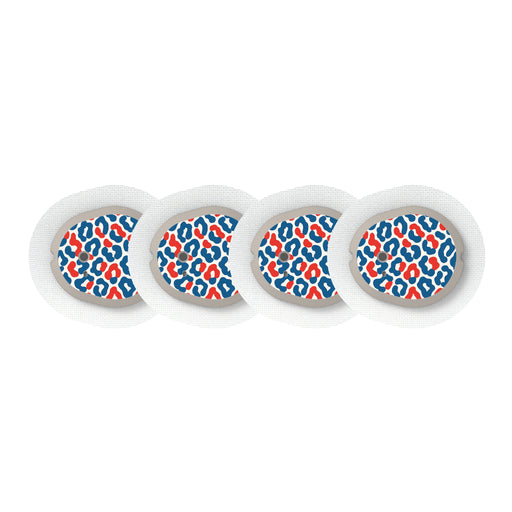 Peelz Freedom Fur Dexcom G7 and Stelo Transmitter Sticker - Pump Peelz Peelz/Stickers White Smoke 4-pack (Set of 4 Stickers)