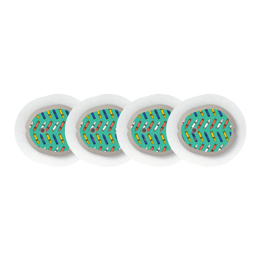 Peelz Crayon Pop Dexcom G7 and Stelo Transmitter Sticker - Pump Peelz Peelz/Stickers White Smoke 4-pack (Set of 4 Stickers)