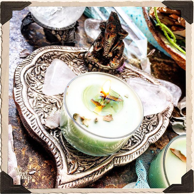 WhiteWitchParlour.com GANESHA BOHEMIAN INCENSE BURNER. Aluminum Dish. Incense Stick & Cone Holder. Tools & Accessories White Smoke