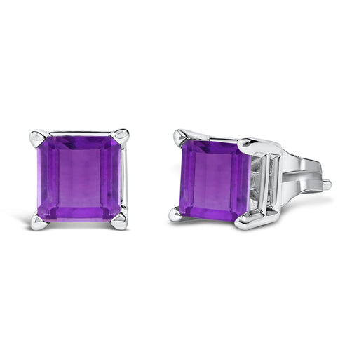 Bids.com 14K White Gold 5x5MM Princess Cut Purple Amethyst Solitaire Stud Earrings Earrings White Smoke White.Gold / Purple Amethyst,White.Gold / Green Emerald,White.Gold / Red Garnet,White.Gold / Red Ruby,White.Gold / Blue Sapphire,Yellow.Gold / Purple Amethyst,Yellow.Gold / Green Emerald,Yellow.Gold / Red Garnet,Yellow.Gold / Red Ruby,Yellow.Gold / Blue S