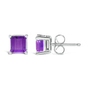 Bids.com 14K White Gold 5x5MM Princess Cut Purple Amethyst Solitaire Stud Earrings Earrings White Smoke White.Gold / Purple Amethyst,White.Gold / Green Emerald,White.Gold / Red Garnet,White.Gold / Red Ruby,White.Gold / Blue Sapphire,Yellow.Gold / Purple Amethyst,Yellow.Gold / Green Emerald,Yellow.Gold / Red Garnet,Yellow.Gold / Red Ruby,Yellow.Gold / Blue S