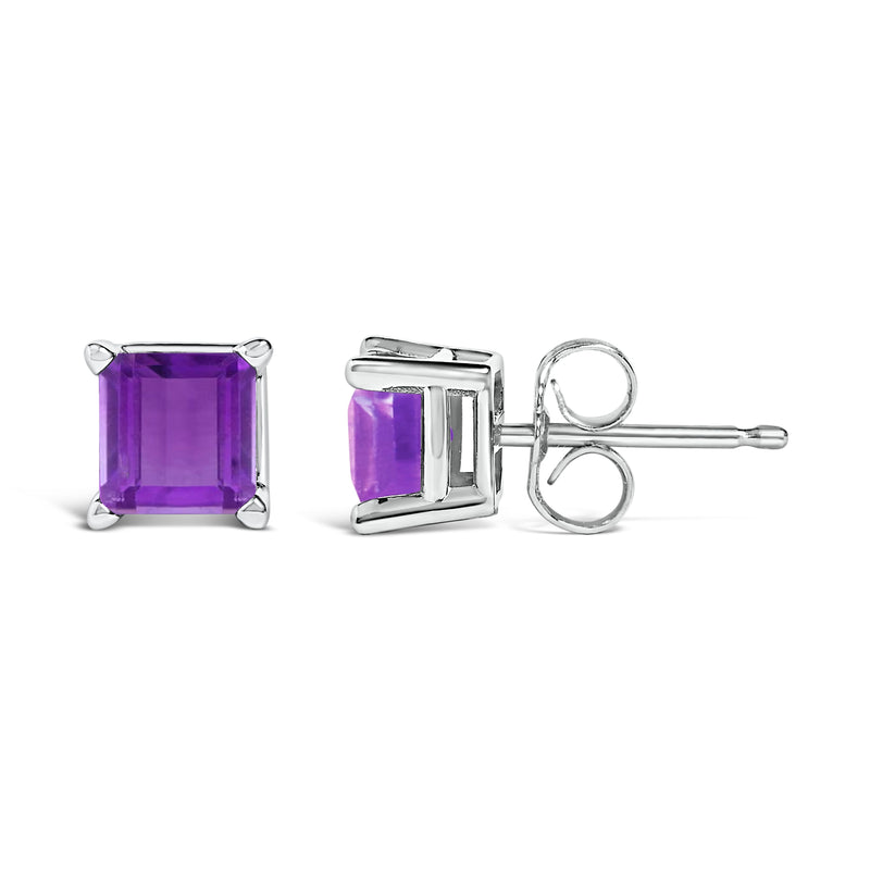 Bids.com 14K White Gold 5x5MM Princess Cut Purple Amethyst Solitaire Stud Earrings Earrings White Smoke White.Gold / Purple Amethyst,White.Gold / Green Emerald,White.Gold / Red Garnet,White.Gold / Red Ruby,White.Gold / Blue Sapphire,Yellow.Gold / Purple Amethyst,Yellow.Gold / Green Emerald,Yellow.Gold / Red Garnet,Yellow.Gold / Red Ruby,Yellow.Gold / Blue S