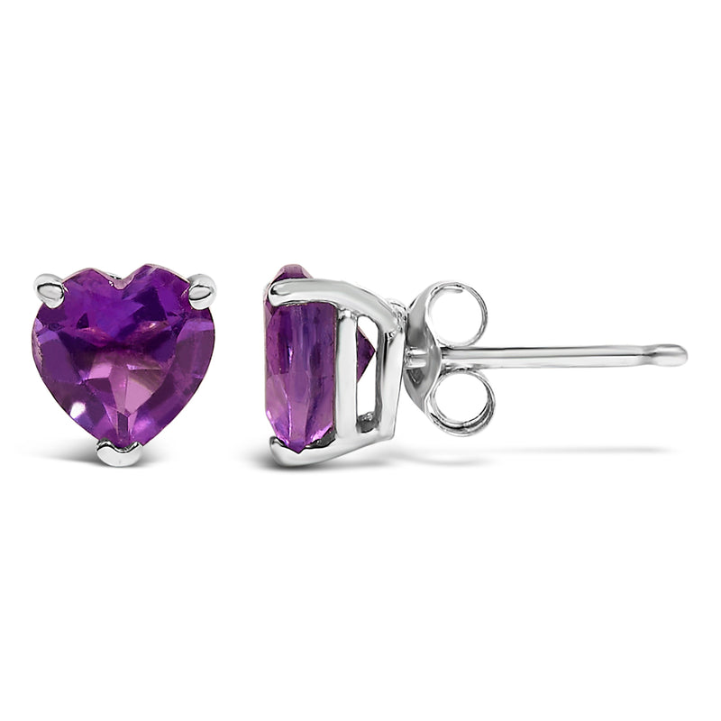 Bids.com 14K White Gold 5MM Heart Cut Purple Amethyst Solitaire Stud Earrings Earrings White Smoke White.Gold / Purple Amethyst,White.Gold / Green Emerald,White.Gold / Red Garnet,White.Gold / Red Ruby,White.Gold / Blue Sapphire,Yellow.Gold / Purple Amethyst,Yellow.Gold / Green Emerald,Yellow.Gold / Red Garnet,Yellow.Gold / Red Ruby,Yellow.Gold / Blue S