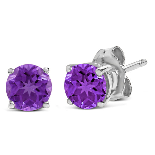 Bids.com 14K White Gold 5X5MM Round Purple Amethyst Solitaire Stud Earrings Earrings White Smoke White.Gold / Purple Amethyst,White.Gold / Green Emerald,White.Gold / Green Peridot,White.Gold / Red Ruby,White.Gold / Blue Sapphire,Yellow.Gold / Purple Amethyst,Yellow.Gold / Green Emerald,Yellow.Gold / Green Peridot,Yellow.Gold / Red Ruby,Yellow.Gold /