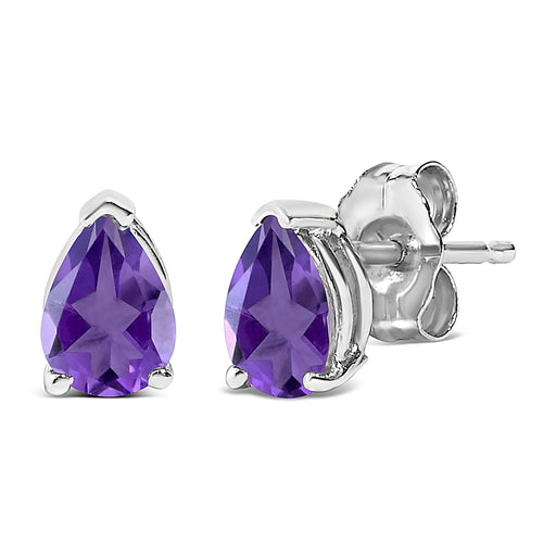 Bids.com 14K White Gold 6x4MM Pear Shaped Purple Amethyst Solitaire Stud Earrings Earrings White Smoke White.Gold / Purple Amethyst,White.Gold / Green Emerald,White.Gold / Red Garnet,White.Gold / Red Ruby,White.Gold / Blue Sapphire,Yellow.Gold / Purple Amethyst,Yellow.Gold / Green Emerald,Yellow.Gold / Red Garnet,Yellow.Gold / Red Ruby,Yellow.Gold / Blue S
