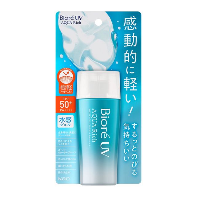 AsiaBeautyMall Biore UV Aqua Rich Watery Gel SPF 50+ PA++++ Sunscreen Lavender