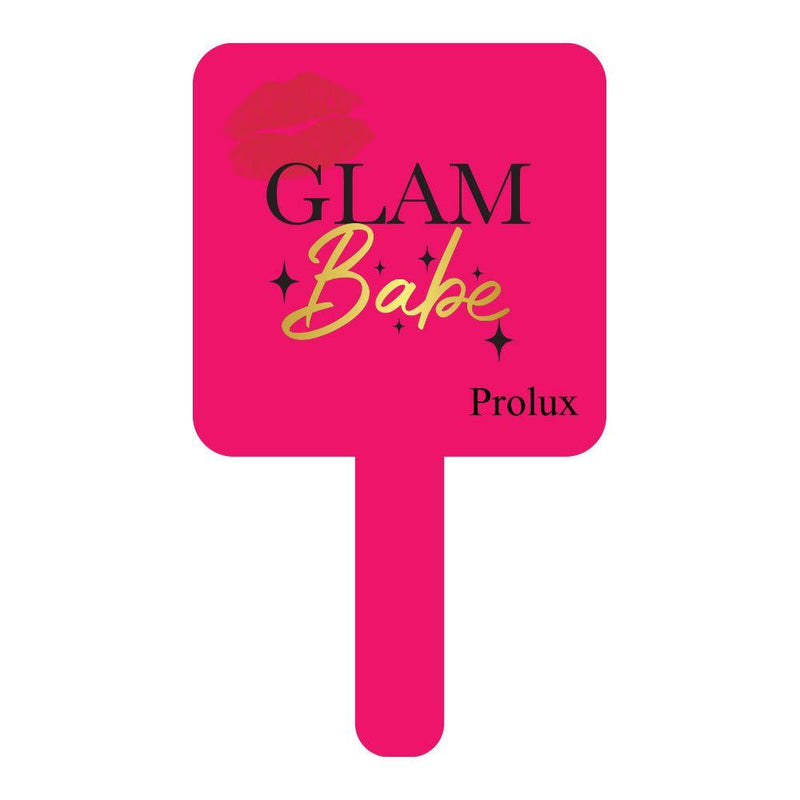 Prolux Cosmetics Glam Babe Hand Held Mirror Medium Violet Red 2 Hot Pink