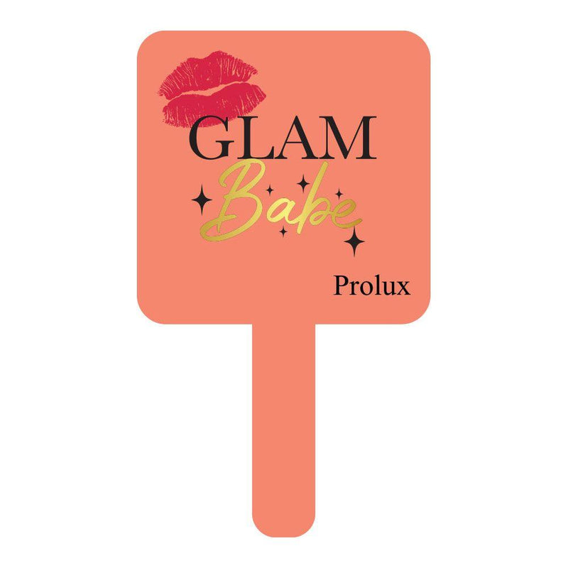 Prolux Cosmetics Glam Babe Hand Held Mirror Salmon 3 Peach