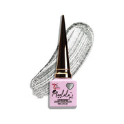 minimanimoo Moolala™ 2 Step Gel - #24 Glittery Silver Nail Polish Light Gray