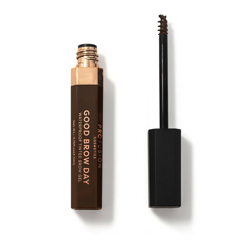 Profusion Cosmetics Good Brow Day Waterproof Tinted Brow Gel Brows White Smoke Dark Brown