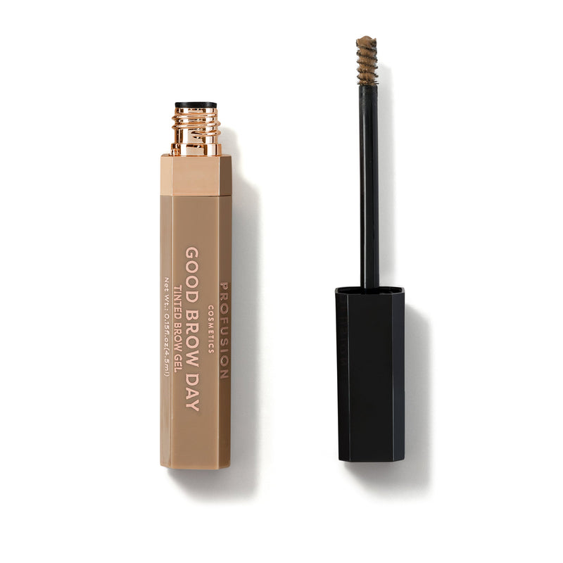 Profusion Cosmetics Good Brow Day Waterproof Tinted Brow Gel Brows Dark Gray Blonde