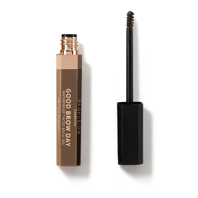 Profusion Cosmetics Good Brow Day Waterproof Tinted Brow Gel Brows Gray Soft Brown
