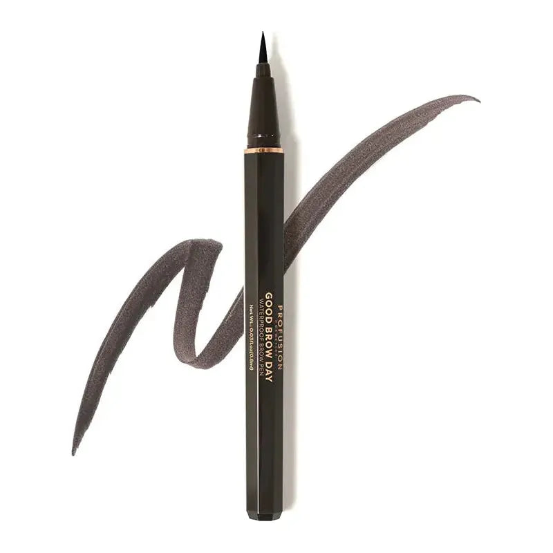 Profusion Cosmetics Good Brow Day Waterproof Brow Pen Brows Dark Slate Gray Soft Black
