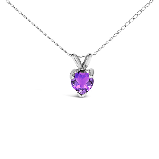 Bids.com 14K White Gold 5X5 MM Heart Shaped Purple Amethyst Solitaire Pendant Necklace Necklaces White Smoke White.Gold / 18 / Purple Amethyst,White.Gold / 18 / Green Emerald,White.Gold / 18 / Red Garnet,White.Gold / 18 / Red Ruby,White.Gold / 18 / Blue Sapphire,Yellow.Gold / 18 / Purple Amethyst,Yellow.Gold / 18 / Green Emerald,Yellow.Gold / 18 / Red Garnet,Yel