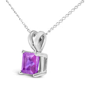 Bids.com 14K White Gold 5x5 MM Square Shaped Purple Amethyst Solitaire Pendant Necklace Necklaces White Smoke White.Gold / 18 / Purple Amethyst,White.Gold / 18 / Green Emerald,White.Gold / 18 / Red Garnet,White.Gold / 18 / Red Ruby,White.Gold / 18 / Blue Sapphire,Yellow.Gold / 18 / Purple Amethyst,Yellow.Gold / 18 / Green Emerald,Yellow.Gold / 18 / Red Garnet,Yel