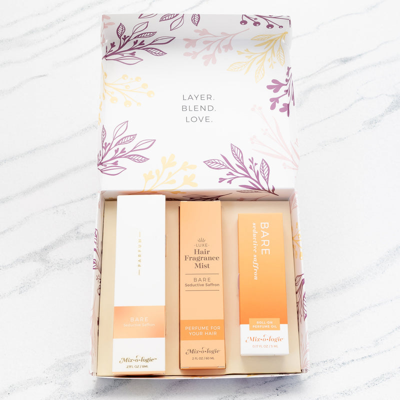 MIXOLOGIE Mixologie Bare (Seductive Saffron) Women's Products White Smoke Perfume Party Gift Set