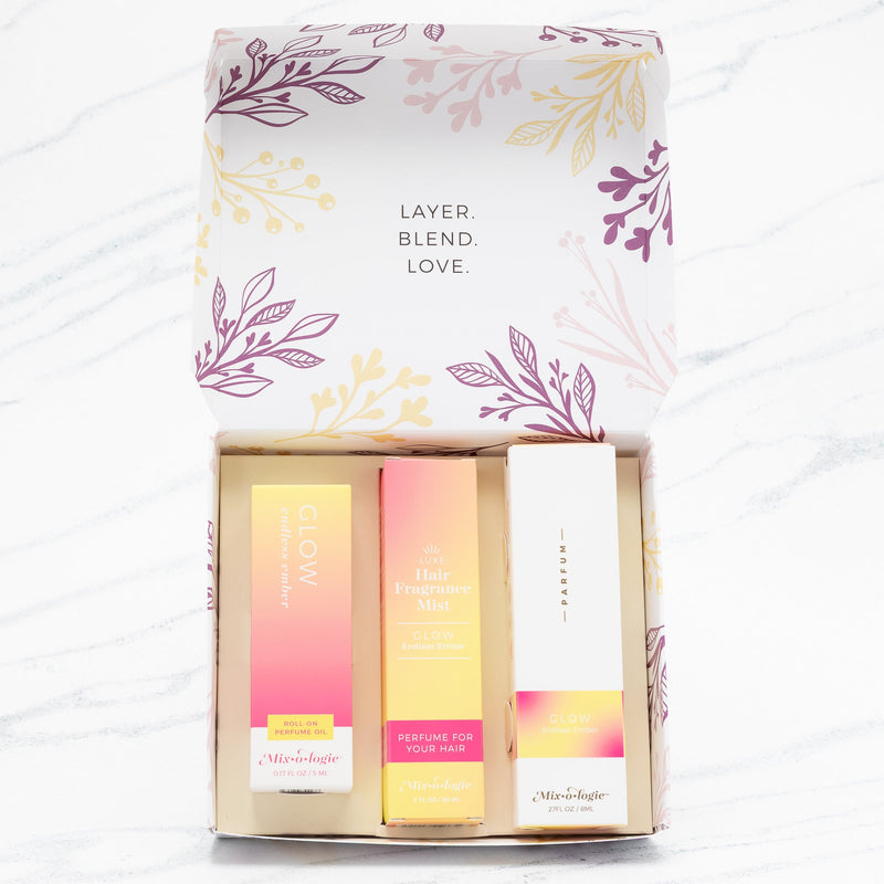 MIXOLOGIE Mixologie Glow (Endless Ember) Women's Products White Smoke Perfume Party Gift Set