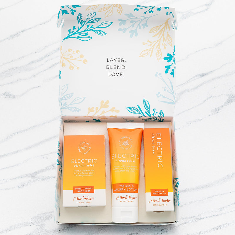 MIXOLOGIE Mixologie Electric (Citrus Twist) Women's Products White Smoke Gift Set Trio