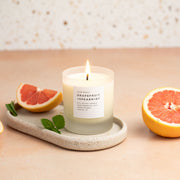 Slow North Grapefruit + Spearmint - Signature Candle Frosted Candles Antique White
