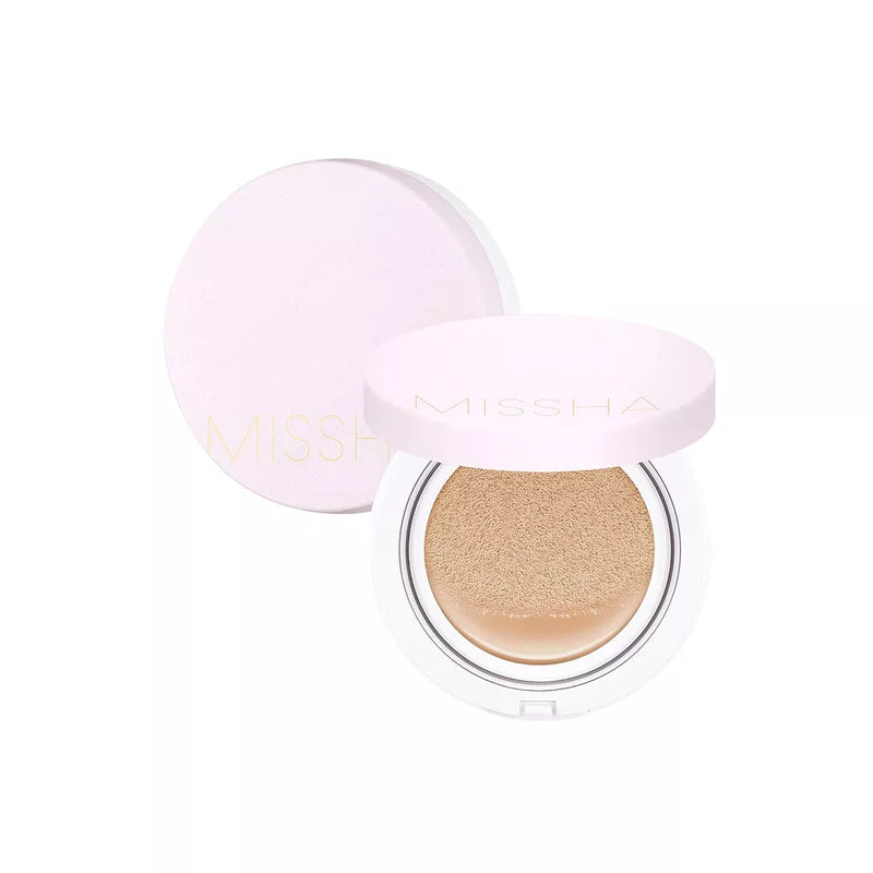 AsiaBeautyMall Missha M Magic Cushion Cover Lasting #23 Neutral Medium Beige Foundation White Smoke