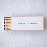 Rosy Rings Sentiment Matches Matches Light Gray Congratulations