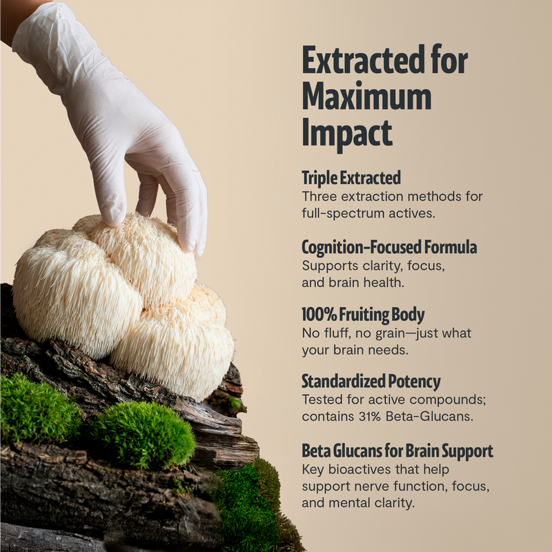 FreshCap Mushrooms Organic Lion’s Mane Capsules Capsules Gray 60 Capsules,120 Capsules,180 Capsules