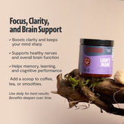 FreshCap Mushrooms Organic Lion’s Mane Mushroom Powder Powder Wheat 60 Servings