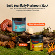 FreshCap Mushrooms Organic Mushroom Extract Powder Blend Powder Bisque